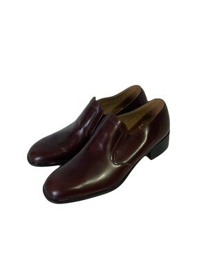 New LOTUS England Dress Shoes Men 9 Brown Leather Slip-On